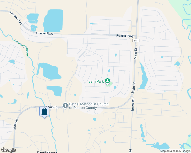 map of restaurants, bars, coffee shops, grocery stores, and more near 2821 Grizzly Road in Aubrey