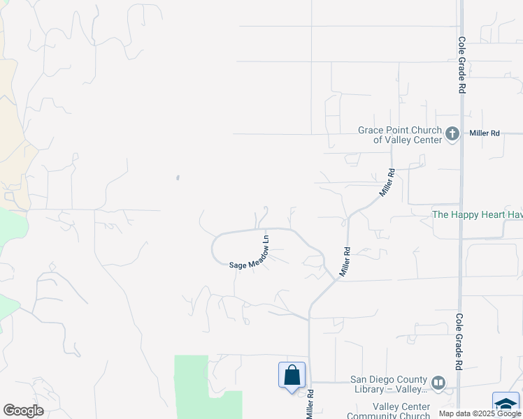 map of restaurants, bars, coffee shops, grocery stores, and more near 13640 Sage Meadow Lane in Valley Center