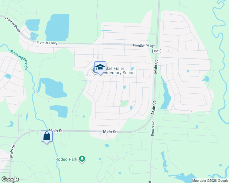 map of restaurants, bars, coffee shops, grocery stores, and more near 2821 Cerro Ranch Road in Aubrey