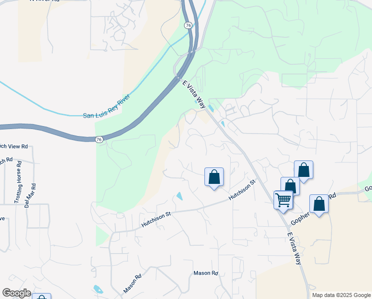 map of restaurants, bars, coffee shops, grocery stores, and more near 3247 Blackwell Drive in Vista