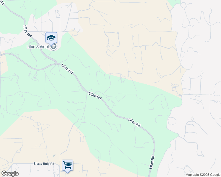 map of restaurants, bars, coffee shops, grocery stores, and more near 29851 Lilac Road in Valley Center