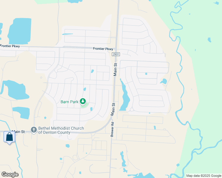 map of restaurants, bars, coffee shops, grocery stores, and more near 11317 Delta Drive in Aubrey