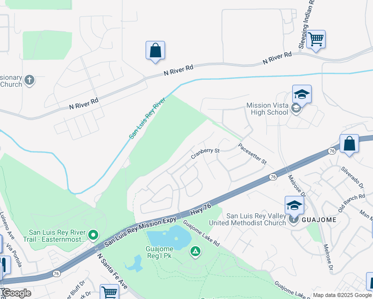 map of restaurants, bars, coffee shops, grocery stores, and more near 5460 Gooseberry Way in Oceanside