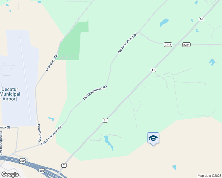 map of restaurants, bars, coffee shops, grocery stores, and more near 602 Greenwood Road in Decatur