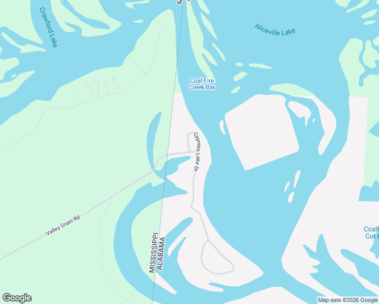 map of restaurants, bars, coffee shops, grocery stores, and more near Valley Grain Road in Pickensville