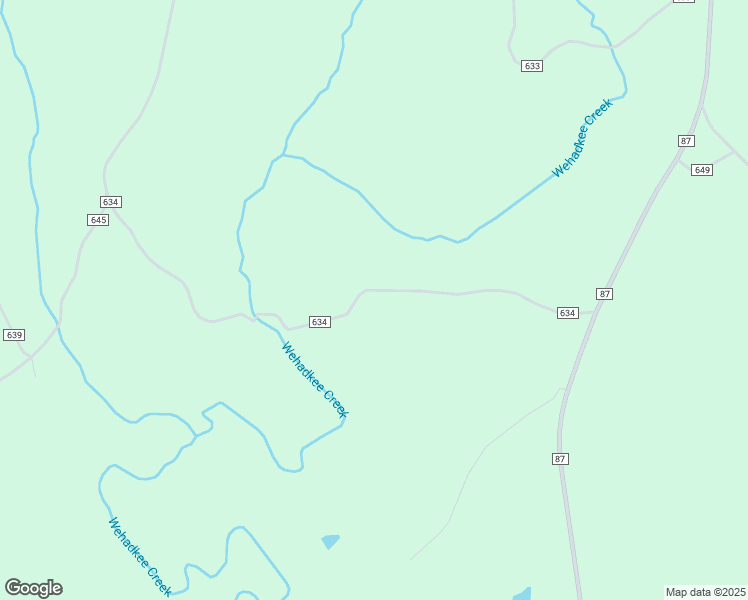 map of restaurants, bars, coffee shops, grocery stores, and more near 515 County Road 634 in Roanoke