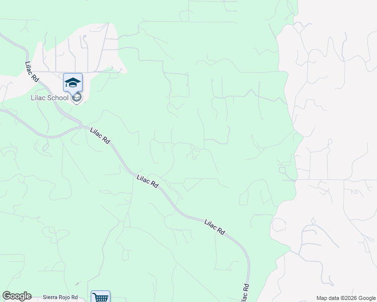 map of restaurants, bars, coffee shops, grocery stores, and more near 12615 Cumbres Road in Valley Center