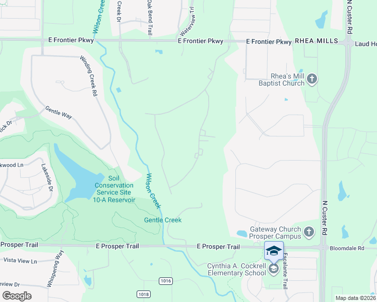 map of restaurants, bars, coffee shops, grocery stores, and more near 1451 Harvest Ridge Lane in Prosper