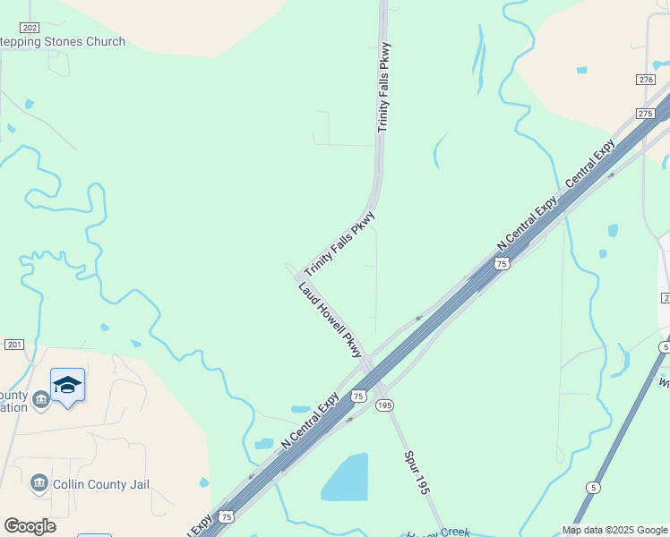 map of restaurants, bars, coffee shops, grocery stores, and more near 5080 Laud Howell Parkway in McKinney