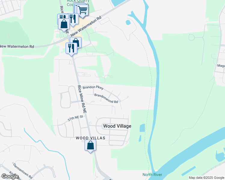 map of restaurants, bars, coffee shops, grocery stores, and more near 2218 22nd Court Northeast in Tuscaloosa