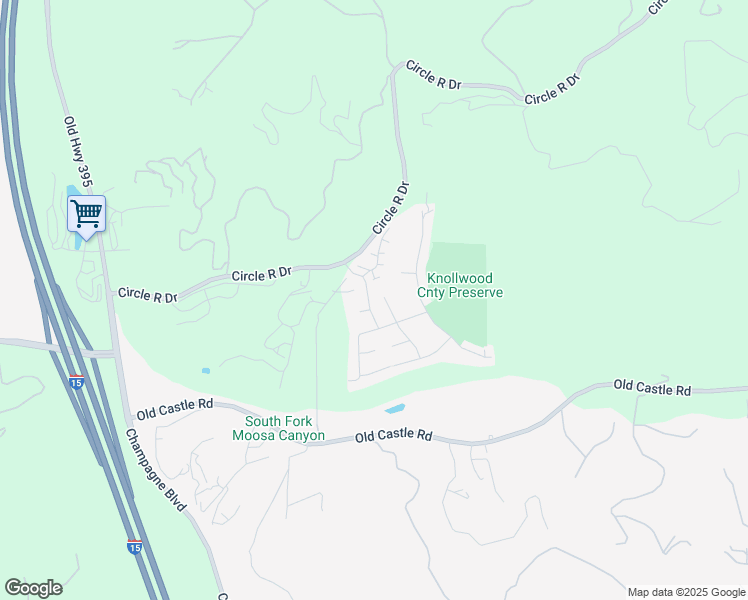 map of restaurants, bars, coffee shops, grocery stores, and more near 29747 Circle R Court in Escondido