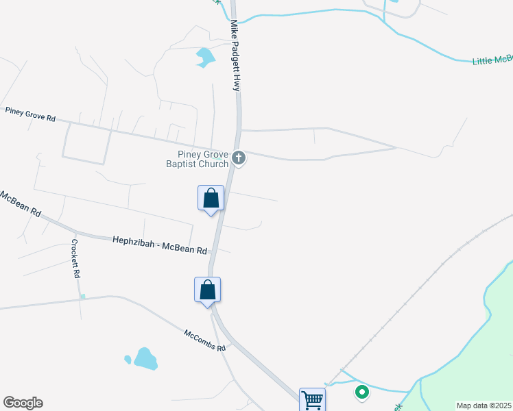 map of restaurants, bars, coffee shops, grocery stores, and more near 5074 Mike Padgett Highway in Augusta