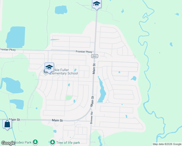 map of restaurants, bars, coffee shops, grocery stores, and more near 3016 Bar H Avenue in Krugerville