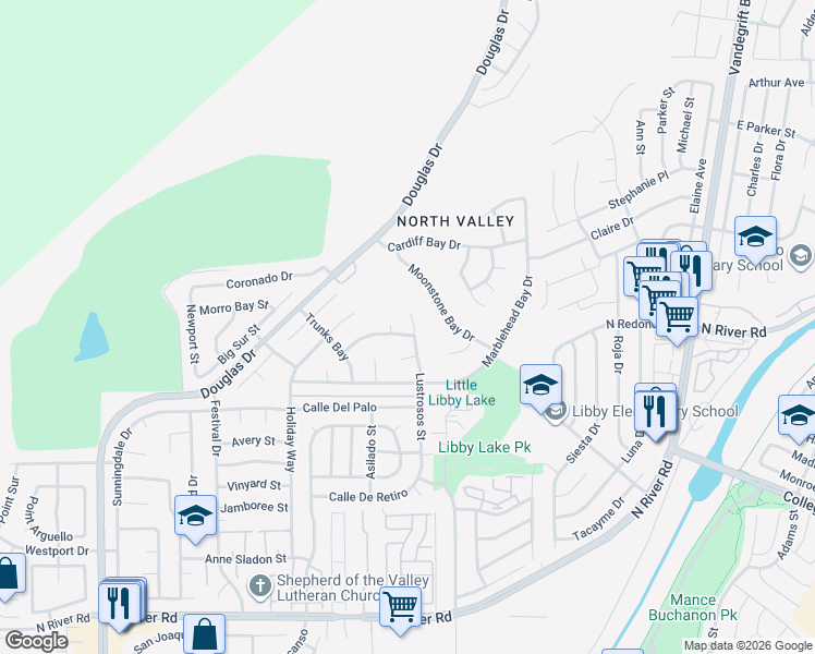 map of restaurants, bars, coffee shops, grocery stores, and more near 4680 Caneel Bay Court in Oceanside