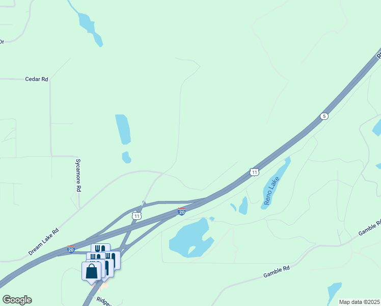 map of restaurants, bars, coffee shops, grocery stores, and more near 12219 Shamblin Woods Road in McCalla