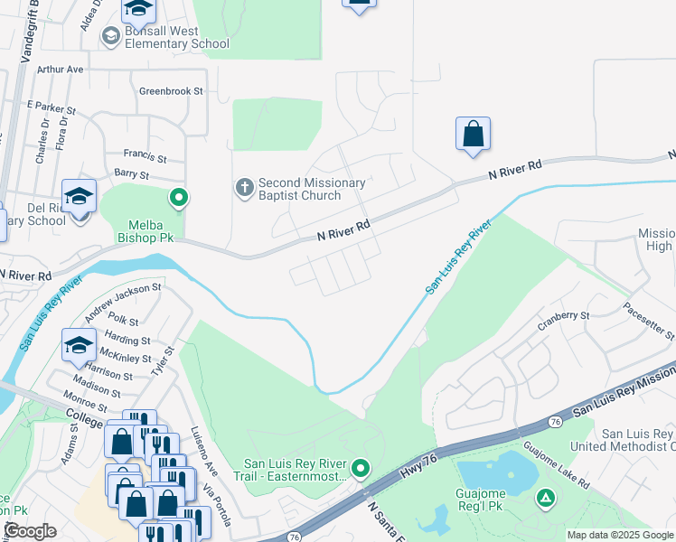 map of restaurants, bars, coffee shops, grocery stores, and more near 110 Takamasa Way in Oceanside