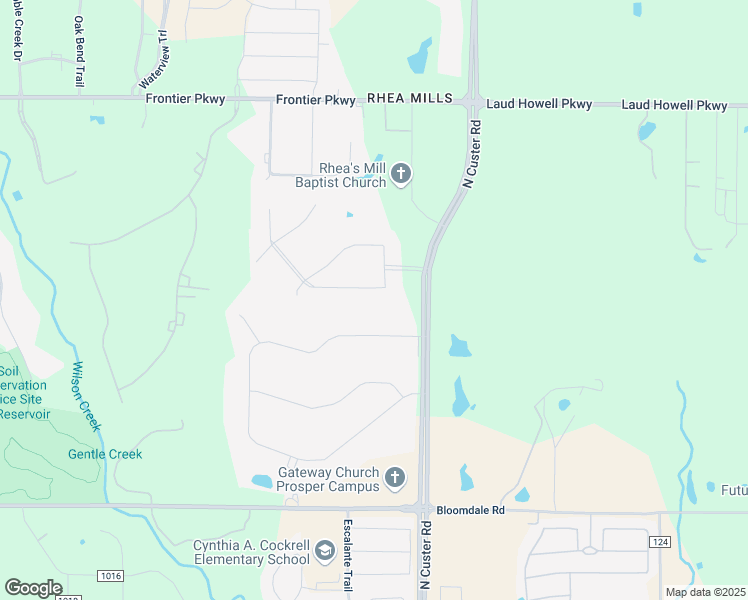 map of restaurants, bars, coffee shops, grocery stores, and more near 4220 Tranquility Lane in Prosper