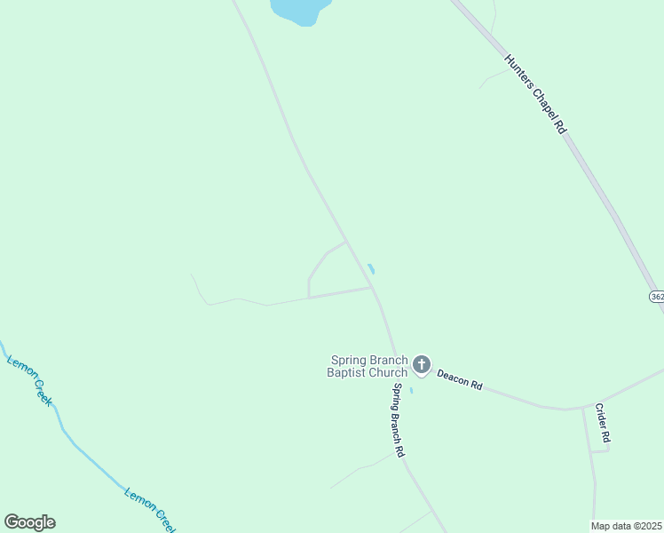 map of restaurants, bars, coffee shops, grocery stores, and more near 2596 Spring Branch Road in Bamberg