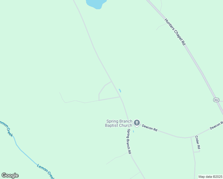 map of restaurants, bars, coffee shops, grocery stores, and more near 2596 Spring Branch Road in Bamberg