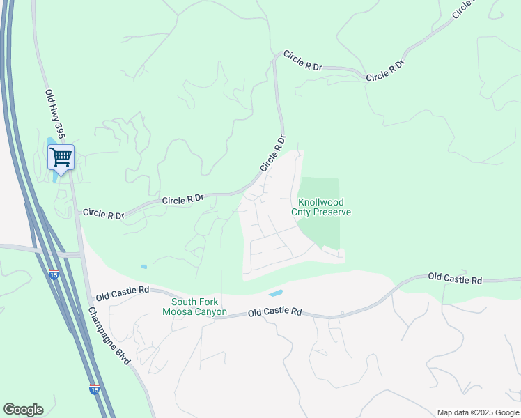 map of restaurants, bars, coffee shops, grocery stores, and more near 29771 Circle R Court in Escondido