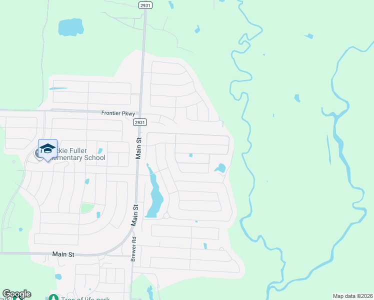 map of restaurants, bars, coffee shops, grocery stores, and more near 4392 Farm to Market Road 2931 in Aubrey