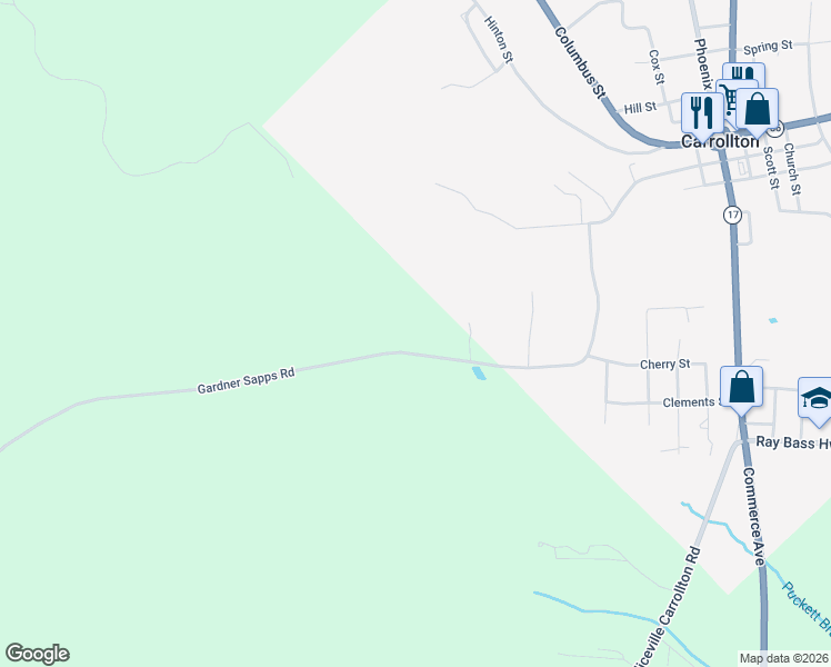 map of restaurants, bars, coffee shops, grocery stores, and more near 4200-4298 Coleman Road in Carrollton
