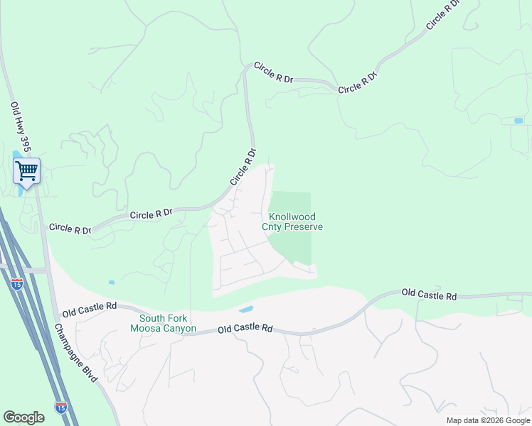 map of restaurants, bars, coffee shops, grocery stores, and more near 29724 Platanus Drive in Escondido