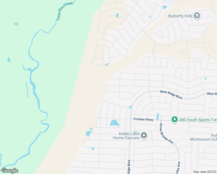 map of restaurants, bars, coffee shops, grocery stores, and more near 992 Tule Drive in Aubrey