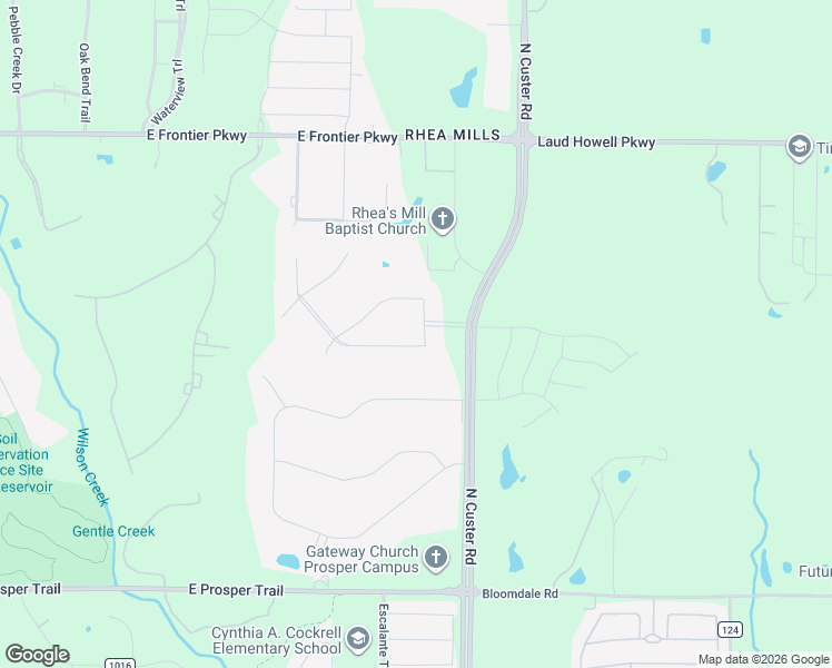map of restaurants, bars, coffee shops, grocery stores, and more near 4241 Tranquility Lane in Prosper