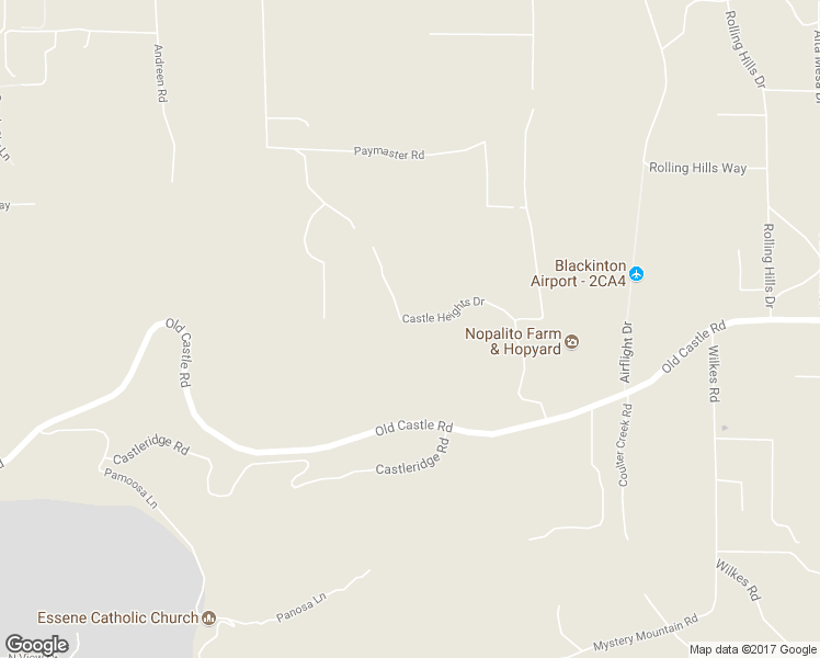 map of restaurants, bars, coffee shops, grocery stores, and more near 10650 Old Castle Road in Valley Center