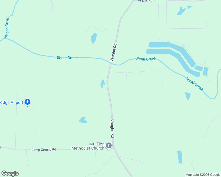 map of restaurants, bars, coffee shops, grocery stores, and more near 588 Vaughn Road in Griffin