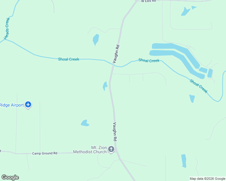 map of restaurants, bars, coffee shops, grocery stores, and more near 588 Vaughn Road in Griffin