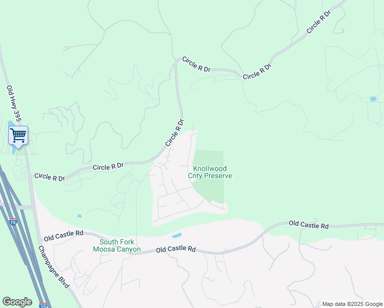 map of restaurants, bars, coffee shops, grocery stores, and more near 29825 Platanus Drive in Escondido