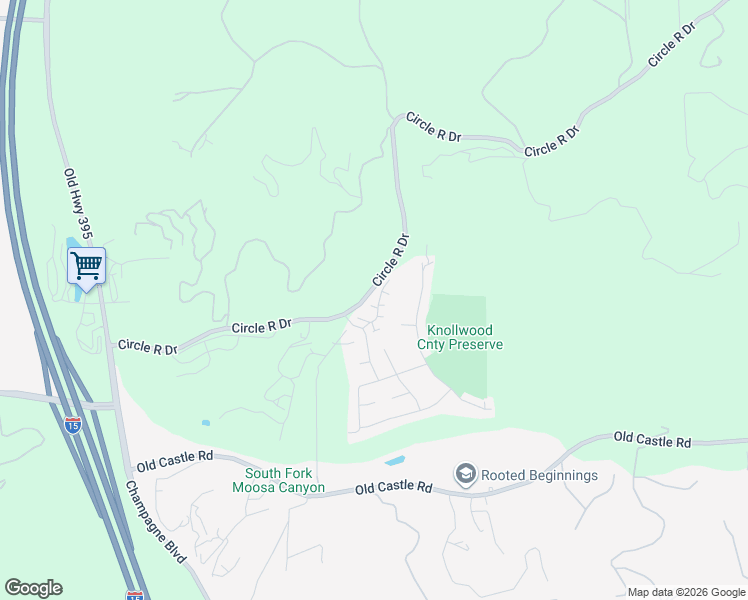 map of restaurants, bars, coffee shops, grocery stores, and more near 29747 Canyon Way Court in Escondido