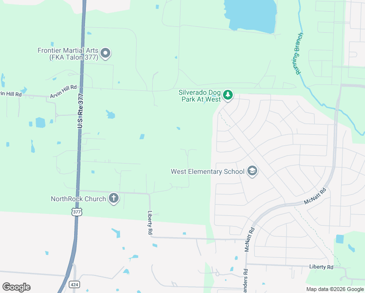 map of restaurants, bars, coffee shops, grocery stores, and more near 3177 Bailey Lane in Cross Roads