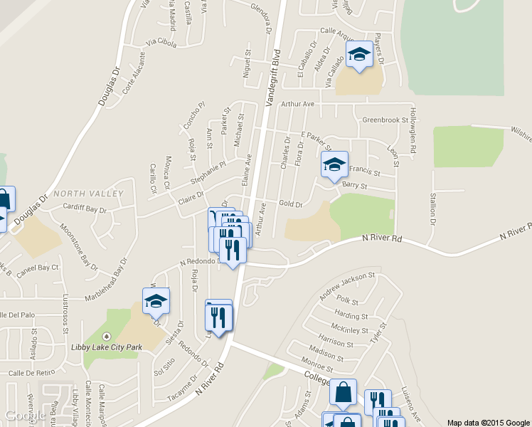 map of restaurants, bars, coffee shops, grocery stores, and more near in Oceanside