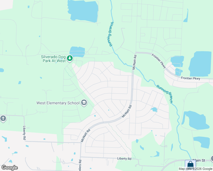 map of restaurants, bars, coffee shops, grocery stores, and more near Unnamed Road in Aubrey