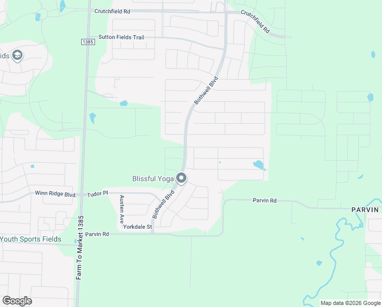 map of restaurants, bars, coffee shops, grocery stores, and more near 5005 Salinger Drive in Krugerville