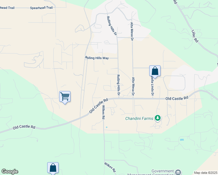map of restaurants, bars, coffee shops, grocery stores, and more near 30136 Rolling Hills Drive in Valley Center