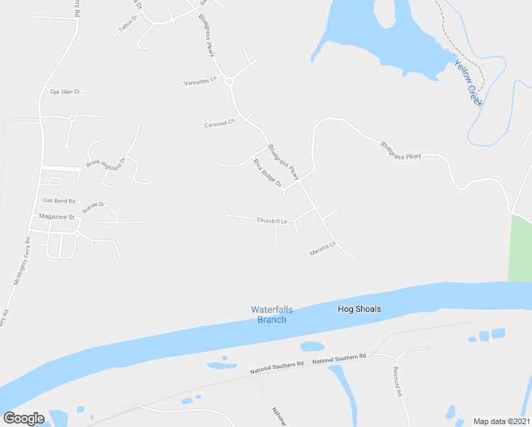 map of restaurants, bars, coffee shops, grocery stores, and more near 4060 Churchill Lane in Tuscaloosa