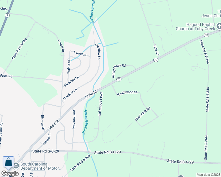 map of restaurants, bars, coffee shops, grocery stores, and more near 38 Heathwood Street in Barnwell