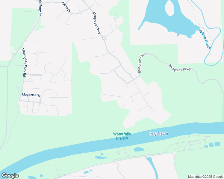 map of restaurants, bars, coffee shops, grocery stores, and more near 3960 Churchill Lane in Tuscaloosa