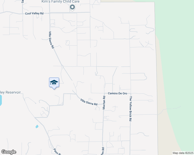 map of restaurants, bars, coffee shops, grocery stores, and more near 29998 Mactan Road in Valley Center