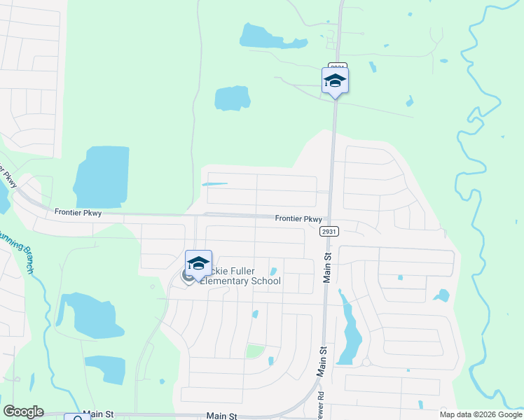 map of restaurants, bars, coffee shops, grocery stores, and more near 11105 Los Alamos Drive in Aubrey