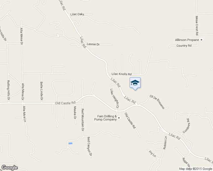map of restaurants, bars, coffee shops, grocery stores, and more near 12156 Lilac Heights Court in Valley Center