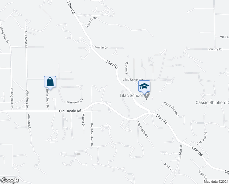 map of restaurants, bars, coffee shops, grocery stores, and more near 12156 Lilac Heights Court in Valley Center