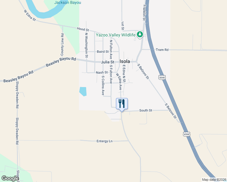 map of restaurants, bars, coffee shops, grocery stores, and more near 313 South Fulton Avenue in Isola