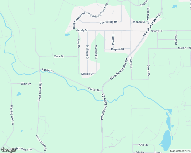 map of restaurants, bars, coffee shops, grocery stores, and more near 20451 Margie Drive in McCalla