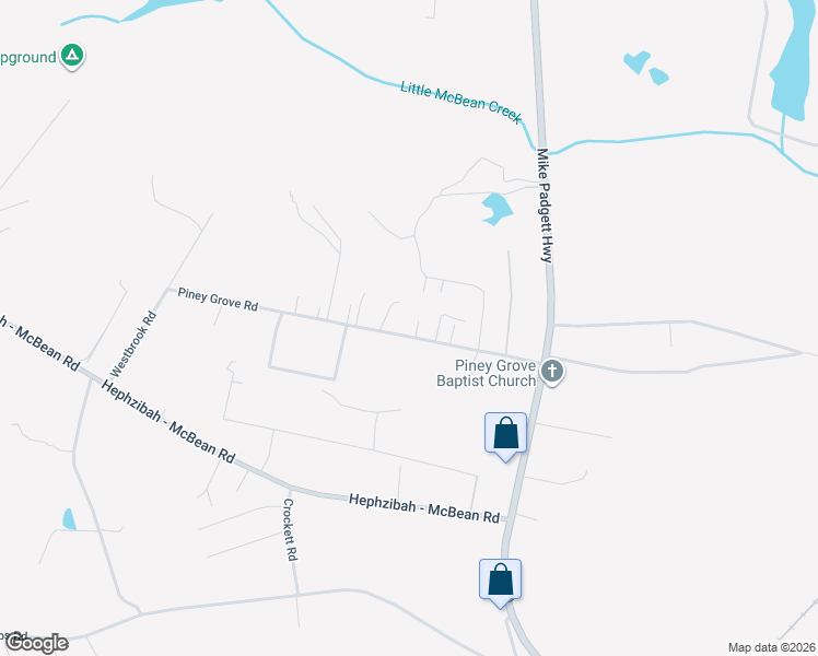 map of restaurants, bars, coffee shops, grocery stores, and more near 1134 Piney Grove Road in Augusta