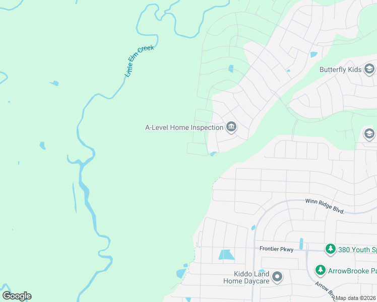 map of restaurants, bars, coffee shops, grocery stores, and more near Tule Drive in Aubrey